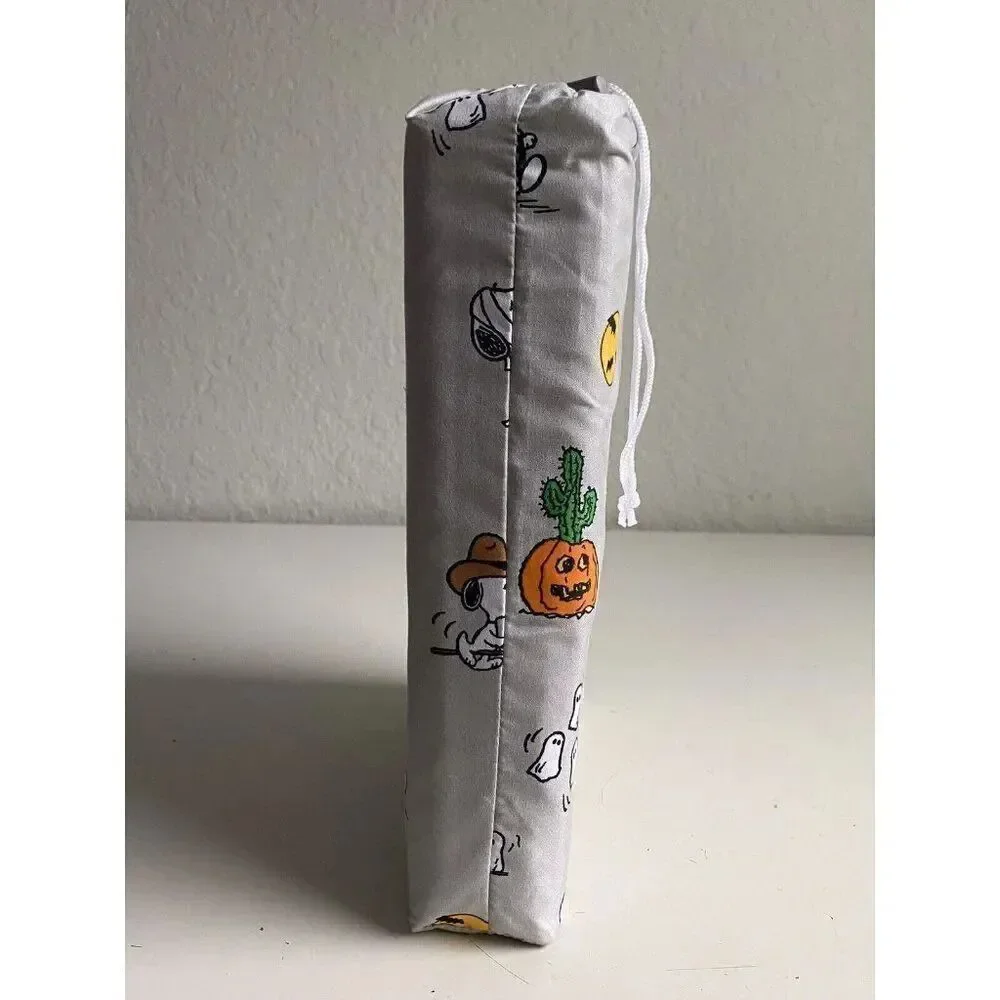 Peanuts Snoopy Halloween TWIN‎ Sheet Set Pumpkin Cactus Cowboy Pumpkin NEW